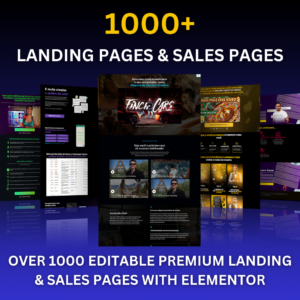 1000+ Landing Pages Editable with Elementor