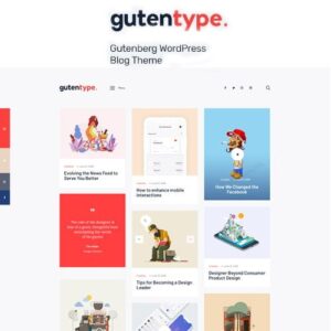 Gutentype 100% Gutenberg WordPress Theme for Modern Blog