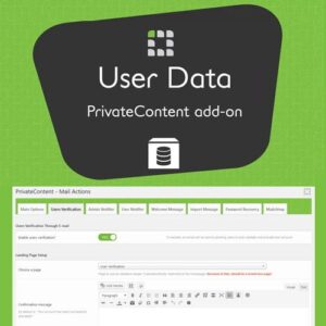 PrivateContent - User Data Add-on