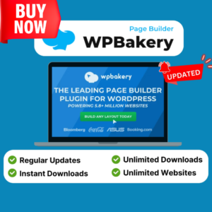 WPBakery Page Builder - Unleash Your WordPress Creativity (Lifetime Updates and all features unlocked)