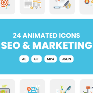 Animated SEO & Marketing Icons